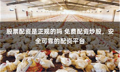 股票配資是正規的嗎 免費配資炒股，安全可靠的配資平臺